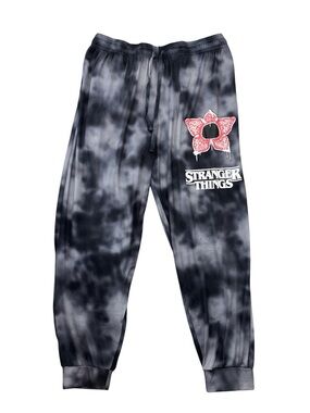 Stranger Things Black Tie-Dye Jogger Pants